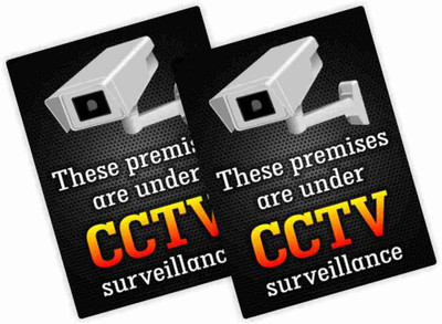 KREEPO These Premises are under CCTV Surveillance Emergency Sign