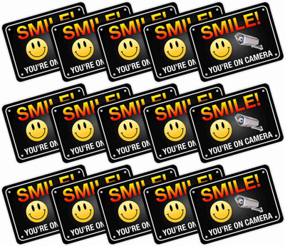 KREEPO SMILE YOU'RE ON CAMERA Emergency Sign