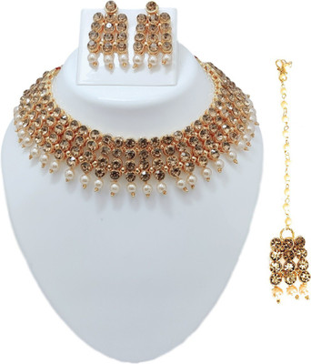 Sublime W Alloy Gold-plated Gold Jewellery Set(Pack of 1)