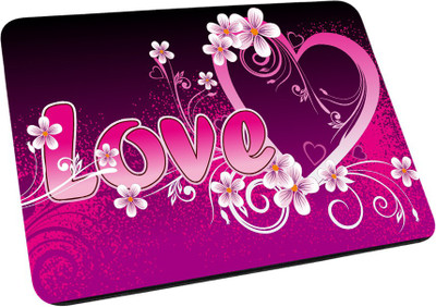 AY FASHION Printed Anti Skid Square Gaming Foldable with Nonslip Base for Laptop & Desktop/Computer etc_034 Non Slip Base Mousepad(Pink)