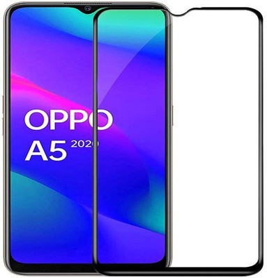 BeeVault Edge To Edge Tempered Glass for Oppo A5 2020(Pack of 2)