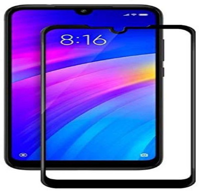 BeeVault Edge To Edge Tempered Glass for Mi Redmi 7(Pack of 2)