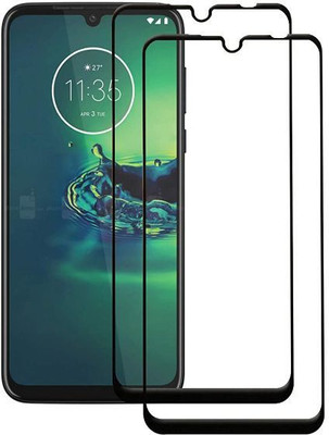 BeeVault Edge To Edge Tempered Glass for Moto G8 Plus(Pack of 2)