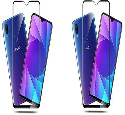 BeeVault Edge To Edge Tempered Glass for Vivo Y93(Pack of 2)
