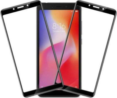 BeeVault Edge To Edge Tempered Glass for Mi Redmi 6A(Pack of 2)