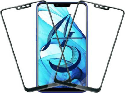 BeeVault Edge To Edge Tempered Glass for Oppo A5(Pack of 2)