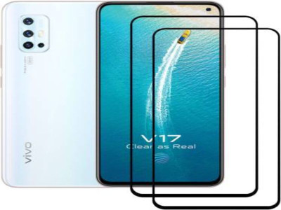BeeVault Edge To Edge Tempered Glass for Vivo V17(Pack of 2)