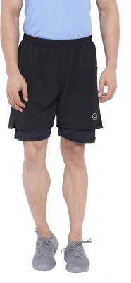 CHKOKKO Solid Men Blue Sports Shorts