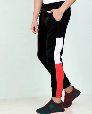 FastColors track pants lower men mens wear boys Solid Men Red, Black Track Pants