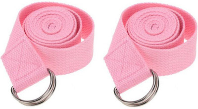 Gross Ventures GROSSVENTURES_PINKSTRAP_02 Cotton Yoga Strap(Pink)