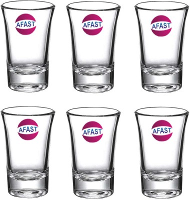 Somil (Pack of 6) Party Perfect Shot Glasses- C74 Glass Set Water/Juice Glass(30 ml, Glass, Clear)