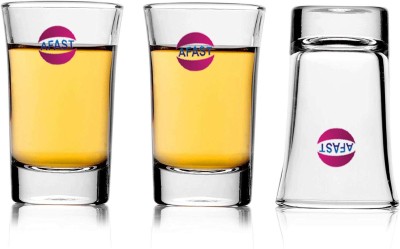 Somil (Pack of 3) Party Perfect Shot Glasses- C38 Glass Set Water/Juice Glass(30 ml, Glass, Clear)