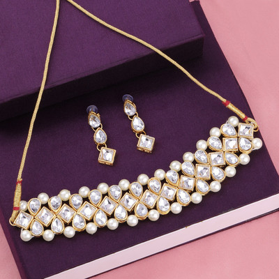 ShreejiHuf Alloy Gold-plated Bronze Jewellery Set(Pack of 1)