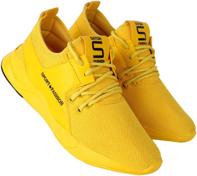 Aadi Running Shoes For Men(Yellow)