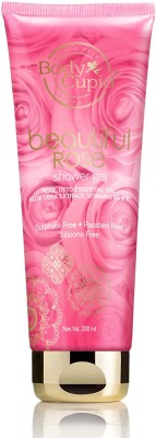 Body Cupid Beautiful Rose Shower Gel With Rose Otto Essential Oil, Aloe Vera Extract and Vitamin B5 & E - 200mL(200 ml)