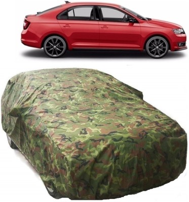 Ascension Car Cover For Skoda Rapid (With Mirror Pockets)(Multicolor)