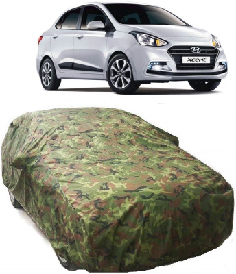 AutoKick Car Cover For Hyundai Xcent (With Mirror Pockets)(Multicolor)