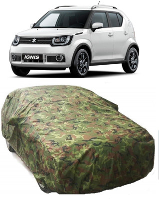 AutoKick Car Cover For Maruti Suzuki Ignis (With Mirror Pockets)(Multicolor)