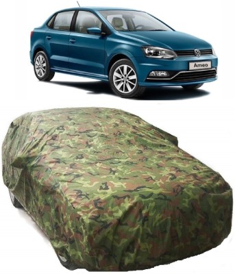 Ascension Car Cover For Volkswagen Ameo (With Mirror Pockets)(Multicolor)