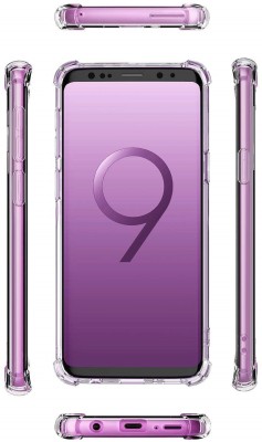 BRENZZ Back Cover for Samsung Galaxy S9 Plus(Transparent, Shock Proof, Pack of: 1)