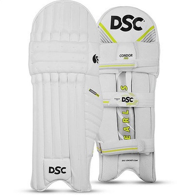 DSC Condor Pro Batting Legguard Cricket Guard Combo(White)
