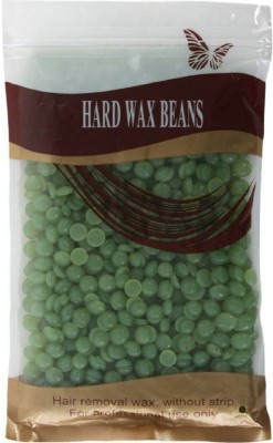 supermarche Natural High Quality Strip Less Paper Free Hard Beans Waxing | Brazilian Wax For Hair Removal And Waxing Green Wax(100 g)