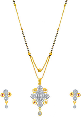 LUXOR Alloy Gold-plated Gold, Black Jewellery Set(Pack of 1)