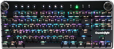 Cosmic Byte CB-GK-14 Sirius Bluetooth, Wired USB Tenkeyless Gaming Keyboard(Black)