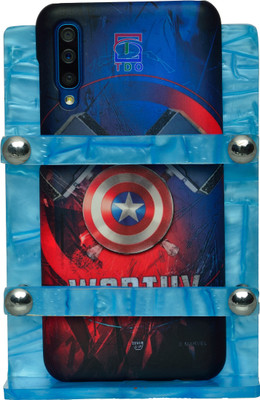 TDO Acrylic wall Mounted Mobile Charging Stand Phone Holder , TV, AC Remote Stand ( Colour BLUE) Mobile Holder