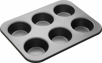 boruz Carbon Steel Cupcake/Muffin Mould 6(Pack of 1)