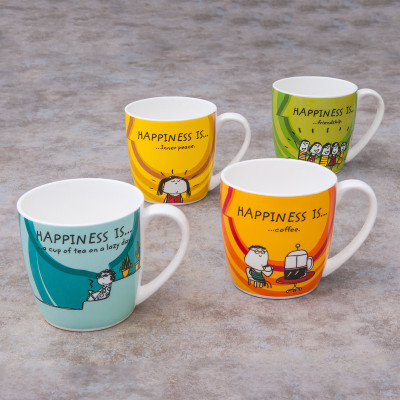CLAY CRAFT HS-CM-ALTON-4PC Ceramic Coffee Mug(180 ml, Pack of 4)