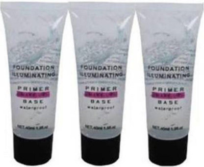 BTNT Foundation illuminating make-up base Pack of 3  Primer  - 150 ml(Transparent)