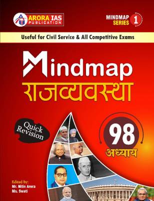 Mind Map ??????????? Polity Mind Map Book Hindi Medium ( Arora IAS) 98 Chapters ( Quick Revision) For UPSC IAS/PCS