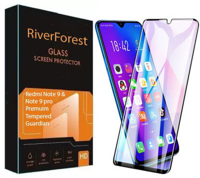 RiverForest Edge To Edge Tempered Glass for xiaomi Redmi Note 9, Redmi Note 9 Pro(Pack of 1)