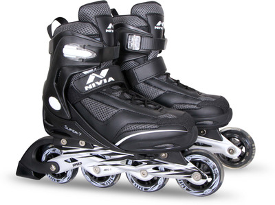 Nivia Super roller In-line Skates - Size 6.5 - 9.5(Black, Blue)