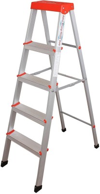 PARASNATH EasyDay 4 Step Light Weight Heavy Duty Folding Ladder Mild Steel Ladder(With Platform)