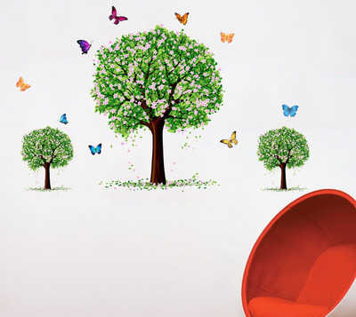 Littlebuds 120 cm Beautiful Tree Removable Sticker(Pack of 1)