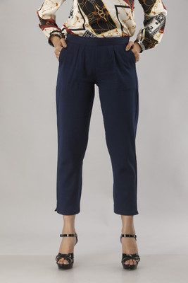 JAIPUR VASTRA Regular Fit Women Dark Blue Trousers