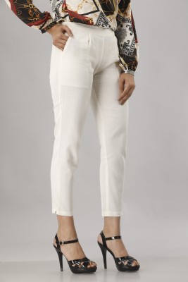 JAIPUR VASTRA Regular Fit Women White Trousers