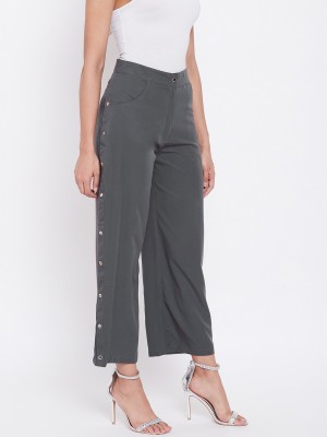 Alsace Lorraine Paris Regular Fit Women Grey Trousers