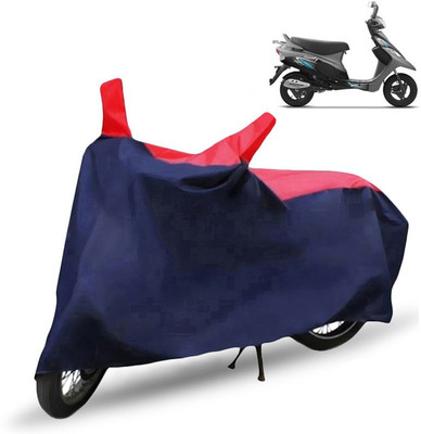 Richiee Two Wheeler Cover for TVS(Scooty Pep+, Red, Blue)
