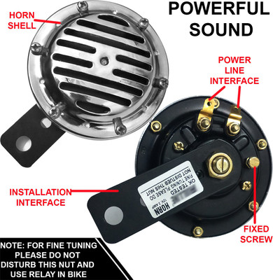 DvineAutoFashionZ Horn For Honda Universal For Bike