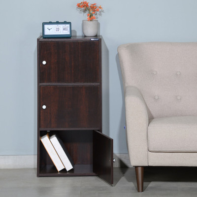 Nilkamal Troy Engineered Wood Free Standing Cabinet(Finish Color - Walnut)