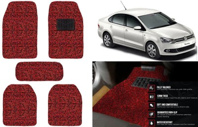 Auto Kite Plastic, PVC, Vinyl Standard Mat For  Volkswagen Vento(Red, Black)