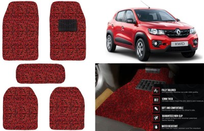 Auto Kite Plastic, PVC, Vinyl Standard Mat For  Renault Kwid(Red, Black)