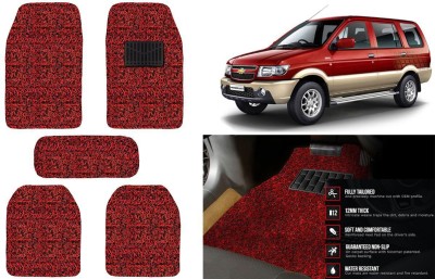 Auto Kite Plastic, PVC, Vinyl Standard Mat For  Chevrolet Tavera(Red, Black)