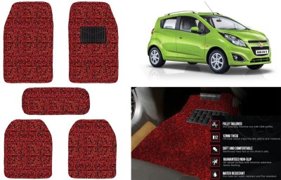 Auto Kite Plastic, PVC, Vinyl Standard Mat For  Chevrolet Beat(Red, Black)