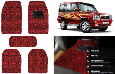 Auto Kite Plastic, PVC, Vinyl Standard Mat For  Tata Sumo(Red, Black)
