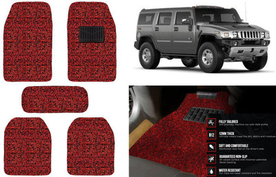Auto Kite Plastic, PVC, Vinyl Standard Mat For  HM Hummer H2(Red, Black)