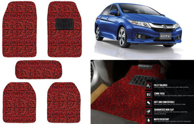 Auto Kite Plastic, PVC, Vinyl Standard Mat For  Honda New City(Red, Black)